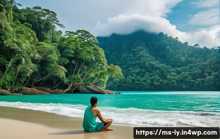 생태적 자아 형성과 개인 정체성의 통합 - **Prompt:** A serene, wide-angle shot of a person, embodying a sense of deep peace and contemplation...